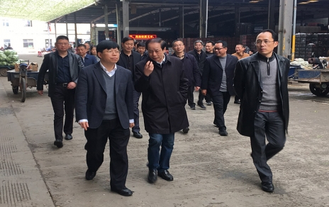 2017年3月16日下午，嘉興市委常委、常務(wù)副市長樓建明帶領(lǐng)市級(jí)相關(guān)部門負(fù)責(zé)人視察嘉興蔬菜批發(fā)市場