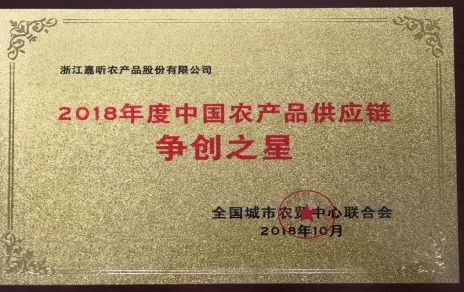 喜報(bào)：熱烈祝賀我公司在第三屆中國(guó)農(nóng)產(chǎn)品供應(yīng)鏈大會(huì)上喜獲七項(xiàng)重要榮譽(yù)！
